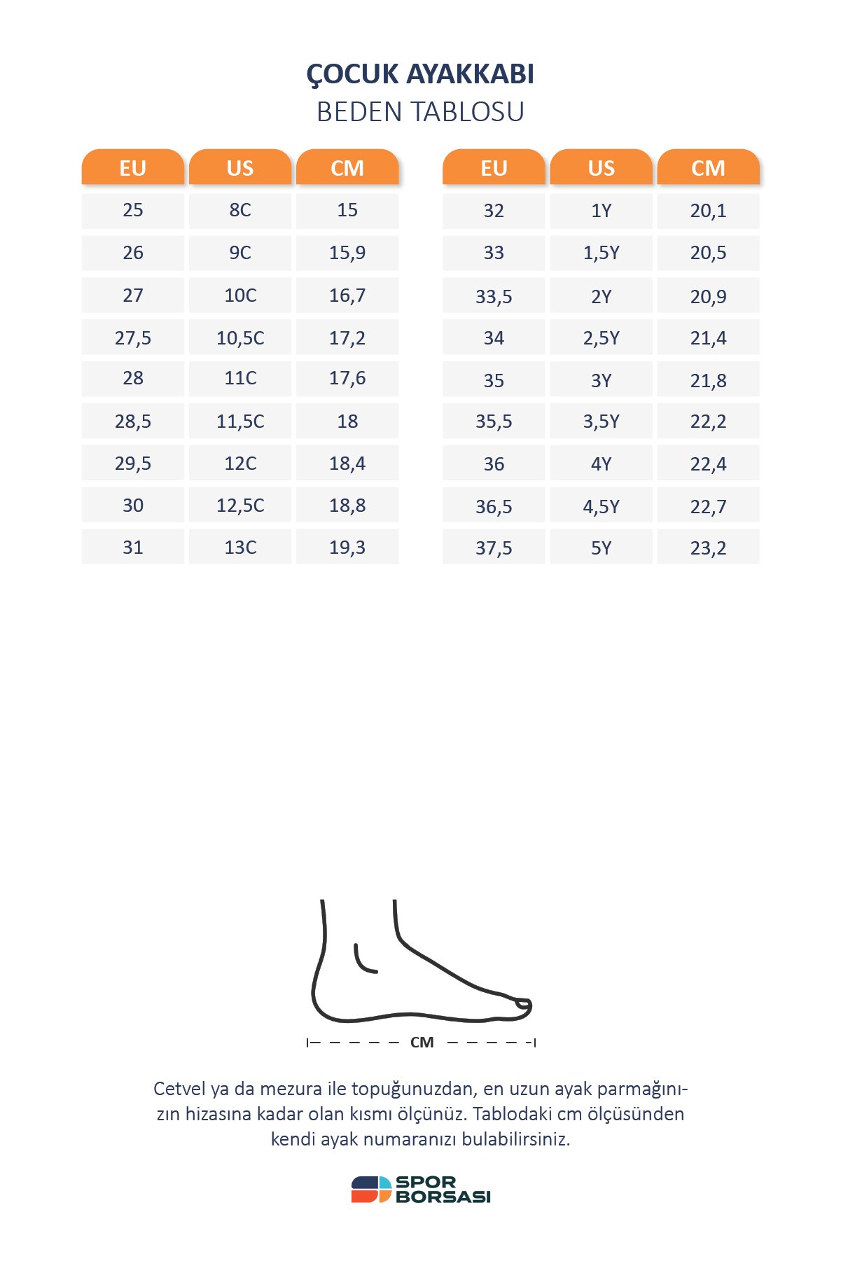 Nike erkek ayakkabı beden tablosu, Nike erkek terlik beden tablosu